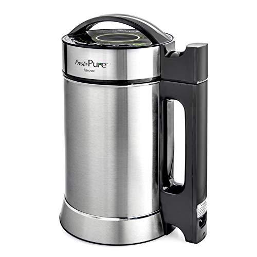 Idavee Brand - Presto Pure IAE15-1.9 Liter Automatic Hot Soy Milk (Almond, Rice, Quinoa Milk) Soup, Porridge & Cold Juice Maker - 2 Layer Stainless Steel - Recipe Booklet