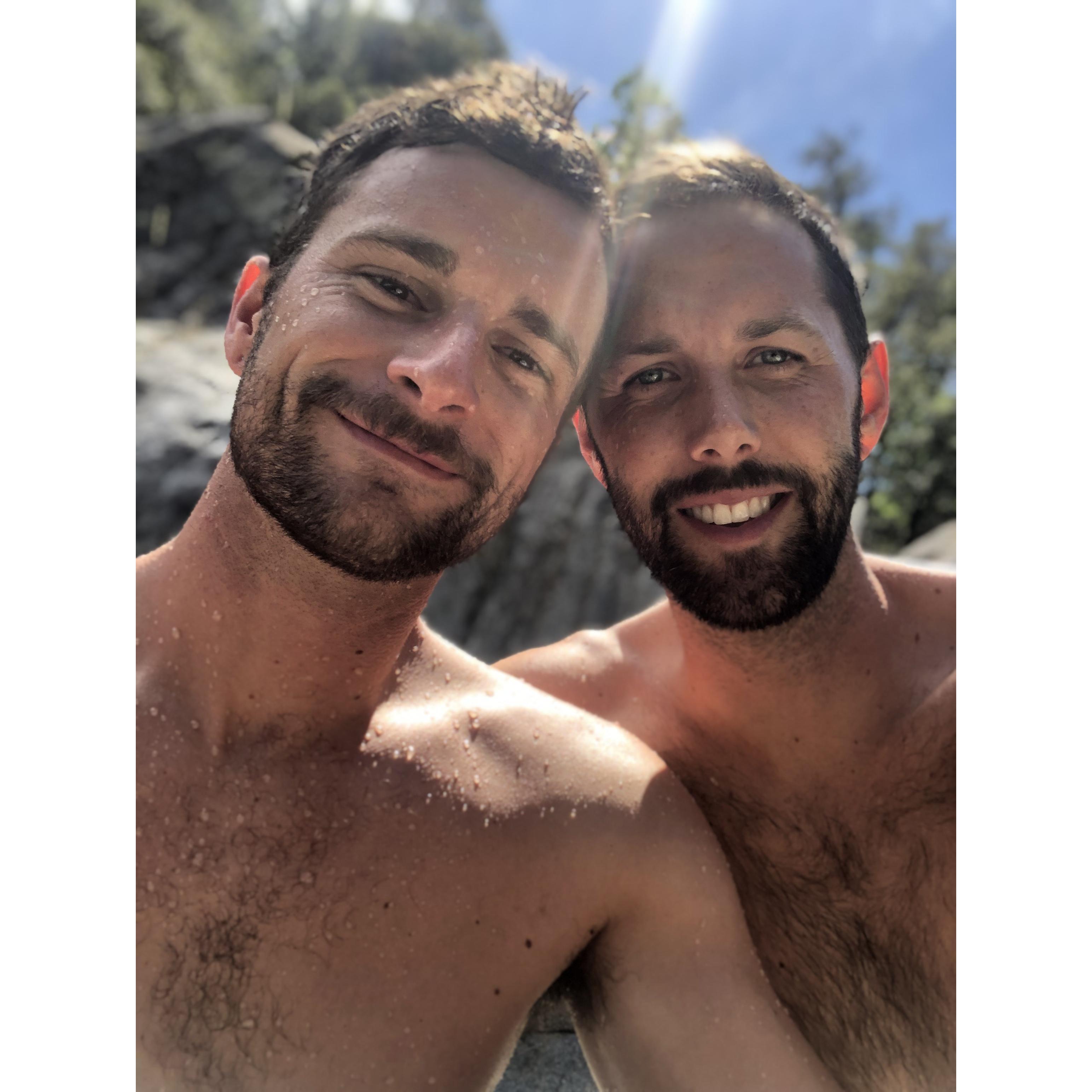 A little skinny dipping in the Sierra Nevada's!