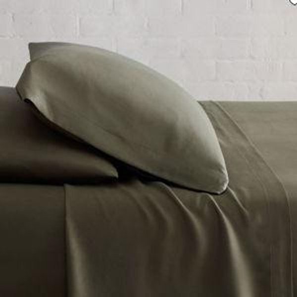 Dark Olive West Elm Silky TENCEL™ Sheet Set