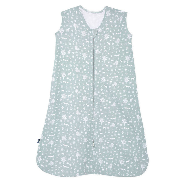HALO 100% Cotton 0.5 TOG Sleepsack Wearable Blanket - Sage Woodland - M: Infant, Front Full Length Zipper, Sleeveless