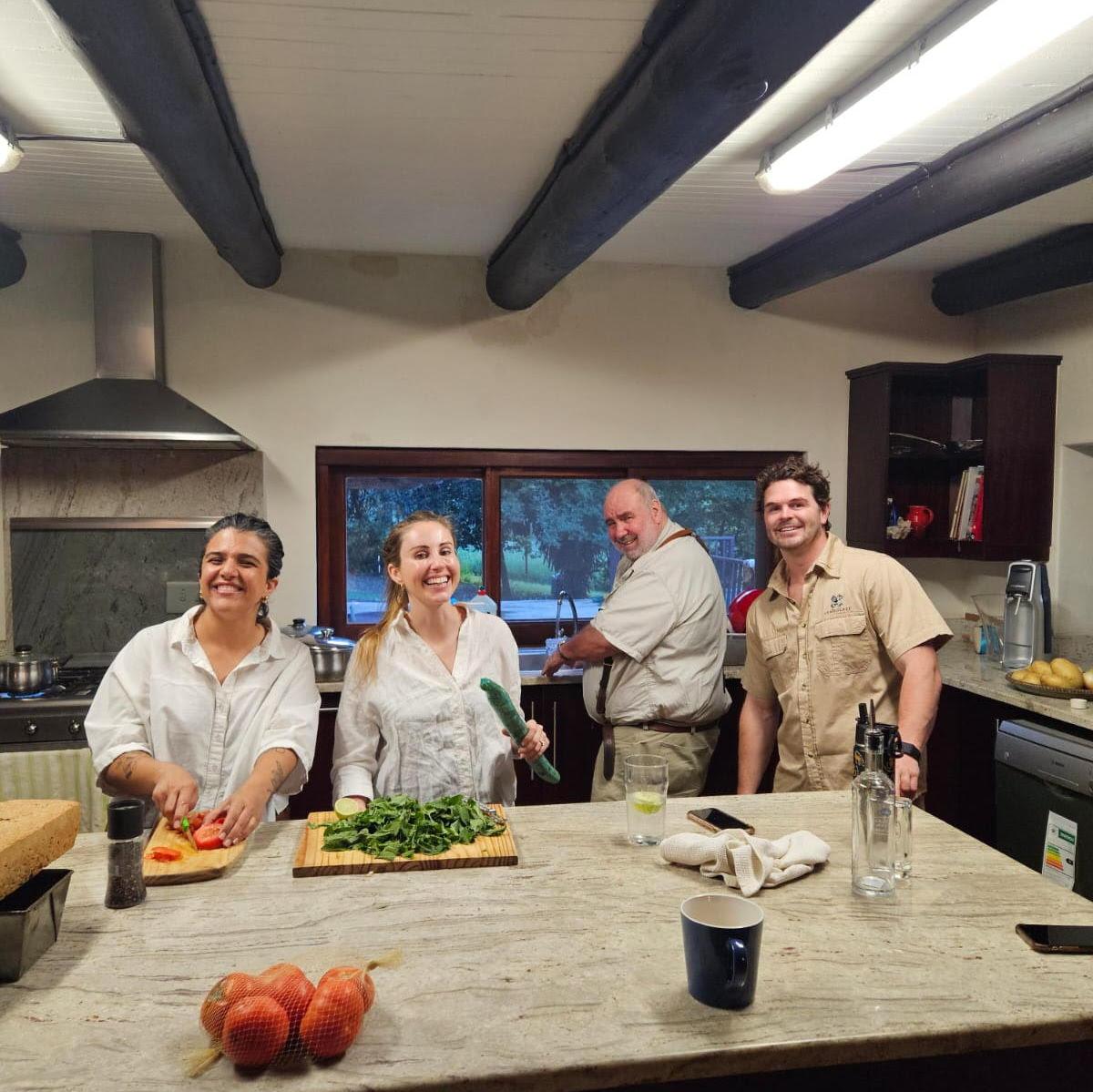 Spending time at the Taylors' family home in Londolozi has been a wonderful way for Mona to get to know Anton's family.