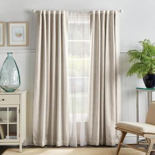 Bedford Woven Backtab Curtain Panel, Set of 2