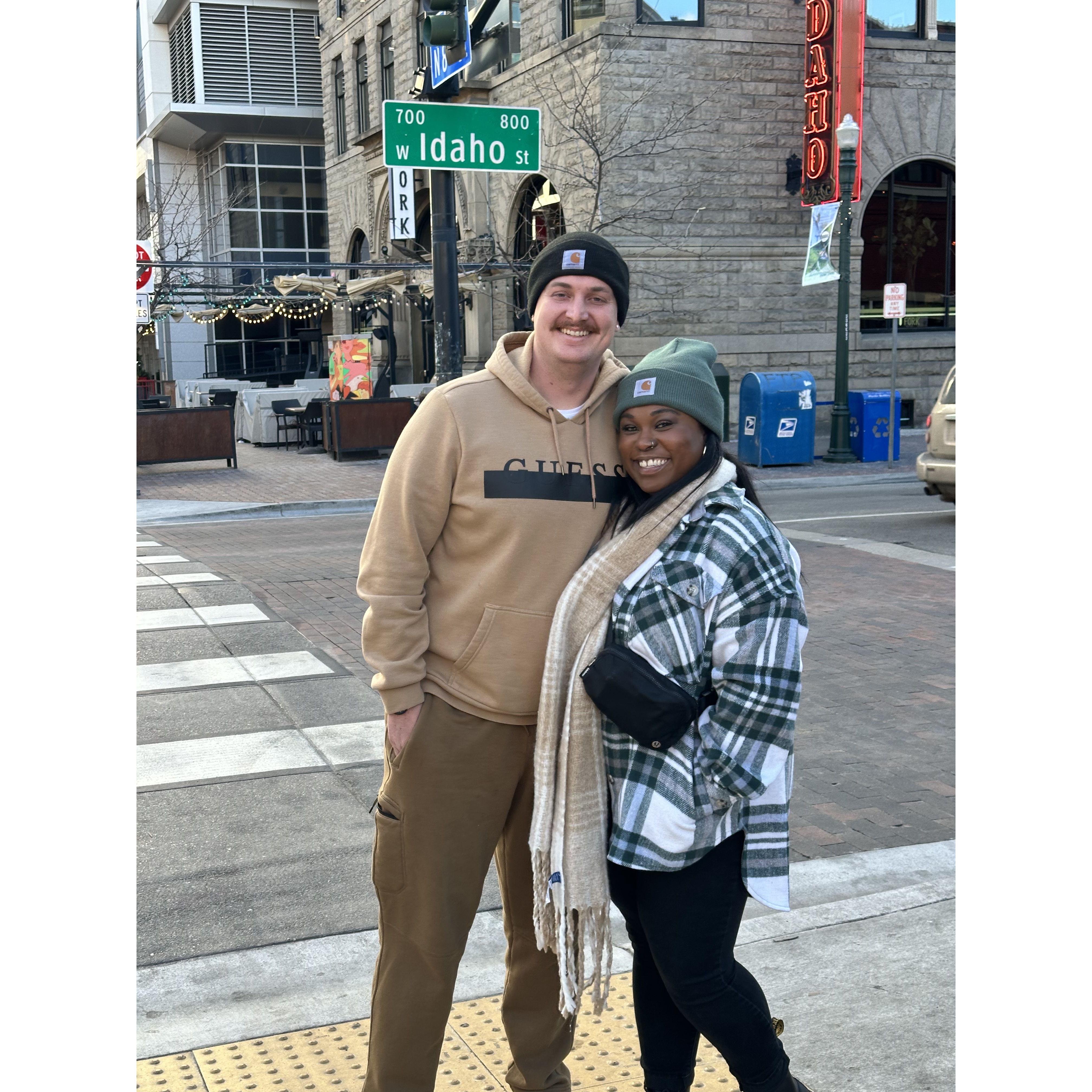 We took a trip to Idaho to visit the best man, Sylas