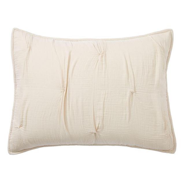 Soft Cotton Shams, Standard, Natural
