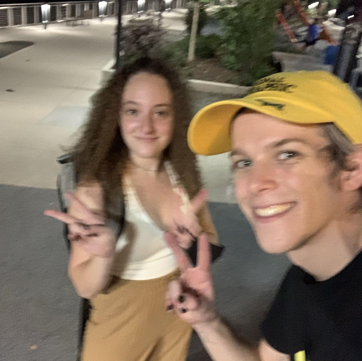 Us on our first date