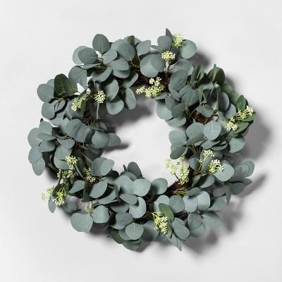 Eucaluptus with Seeds Faux Wreath - Hearth & Hand™ with Magnolia