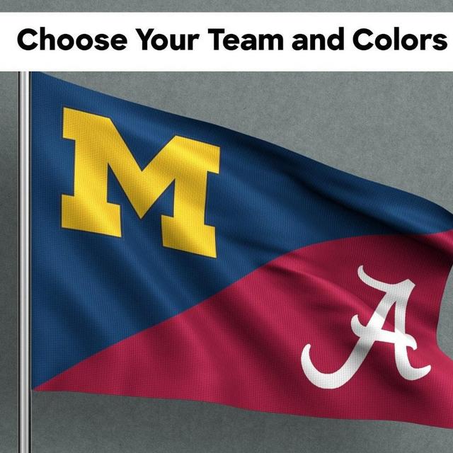 Custom House Divided Flag, Custom Flag, House Divided Flag, NFL Flag, Country Flag, School Flag, MLB Flag