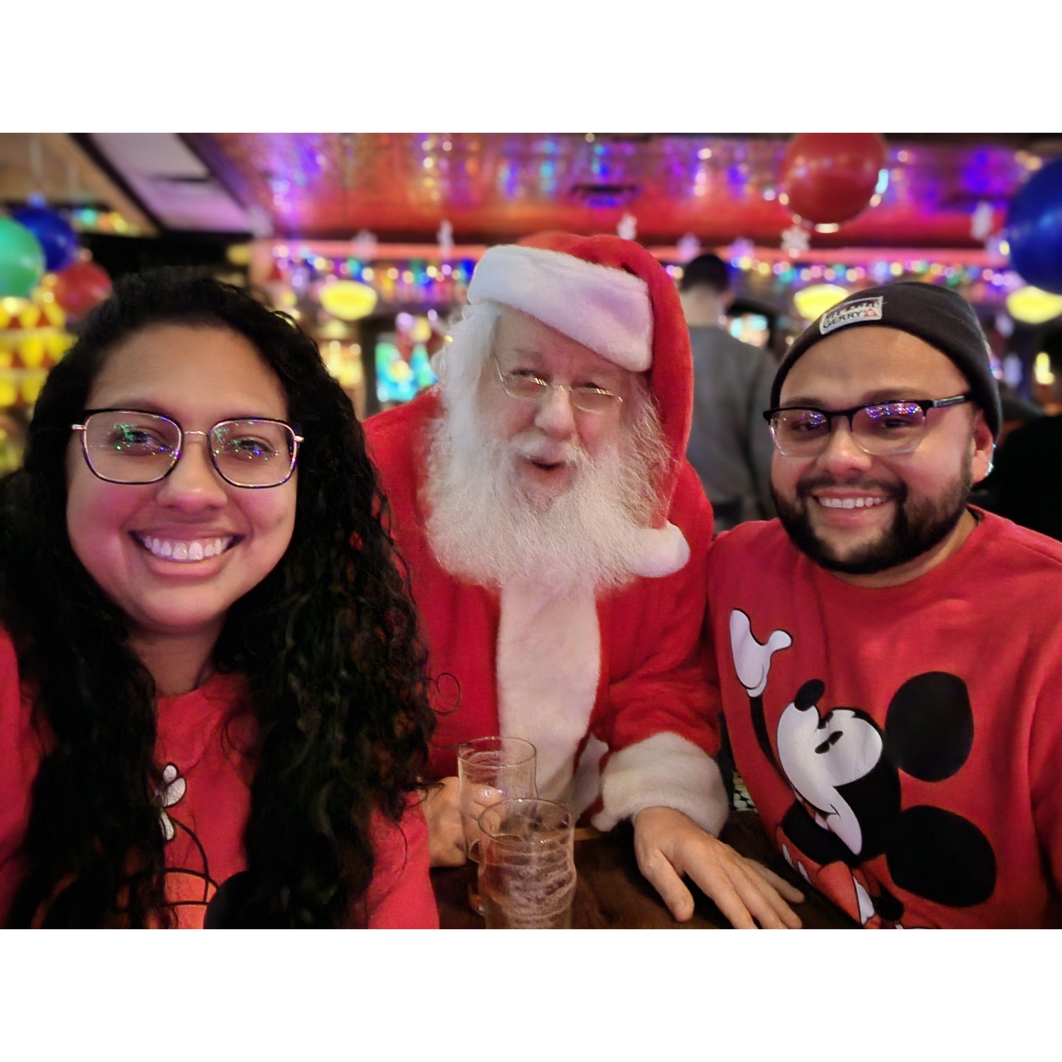 Santa Claus liked out outfits