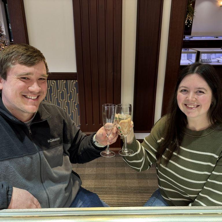 The day we picked out my engagement ring!