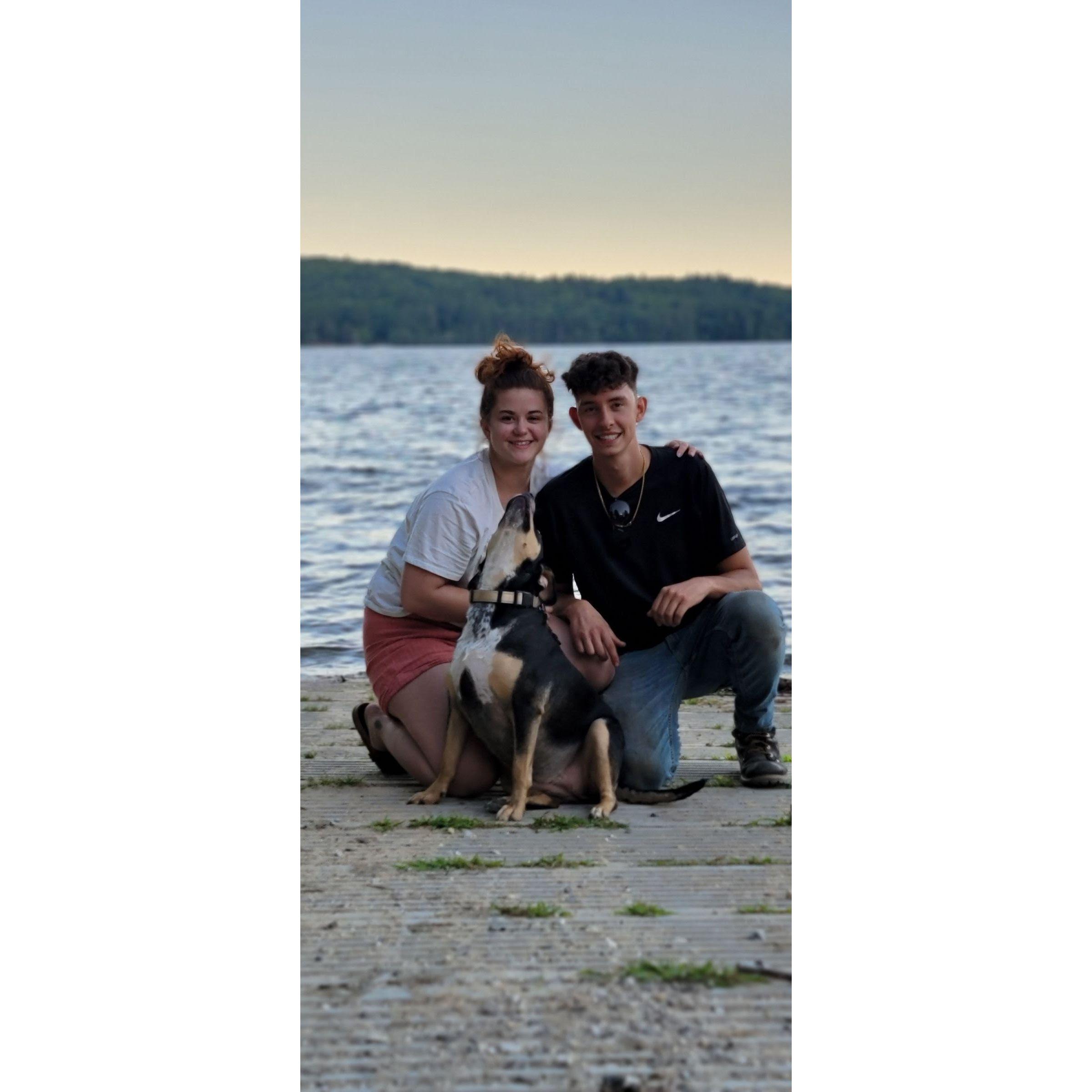 Family Camping, 2022, first summer with Violet