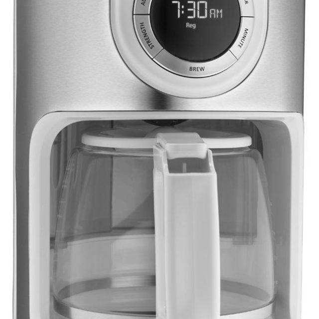 KitchenAid KCM1202WH 12-Cup Glass Carafe Coffe Maker - White