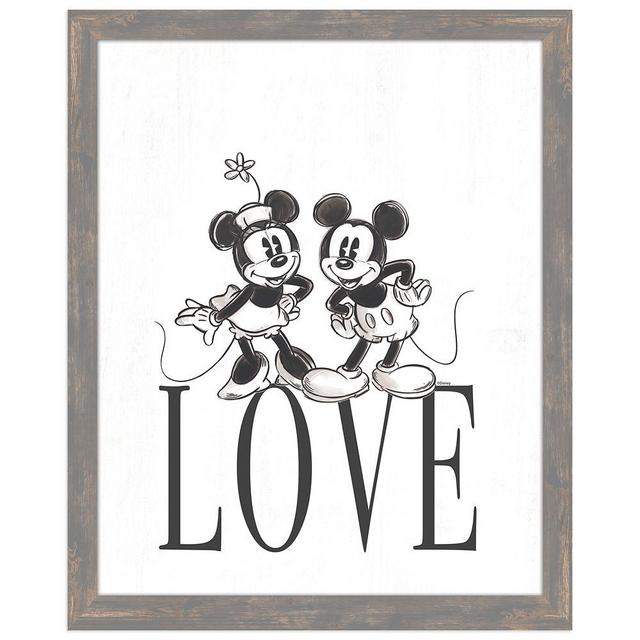 Mickey and Minnie Mouse ''Love'' Wall Décor