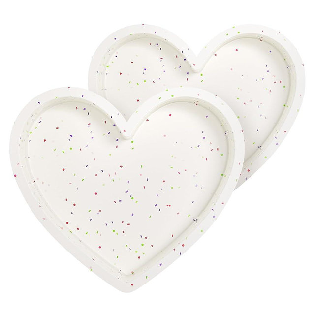 AOTASO 8 Inch Silicone Heart Shaped Cake Pans Small Heart Cake Pan Set Nonstick Silicone Heart Molds for Baking (2 Pcs, Cream)