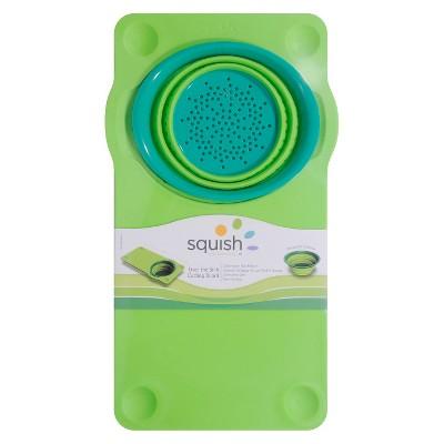 Squish Over-The-Sink Cutting Board with Colander