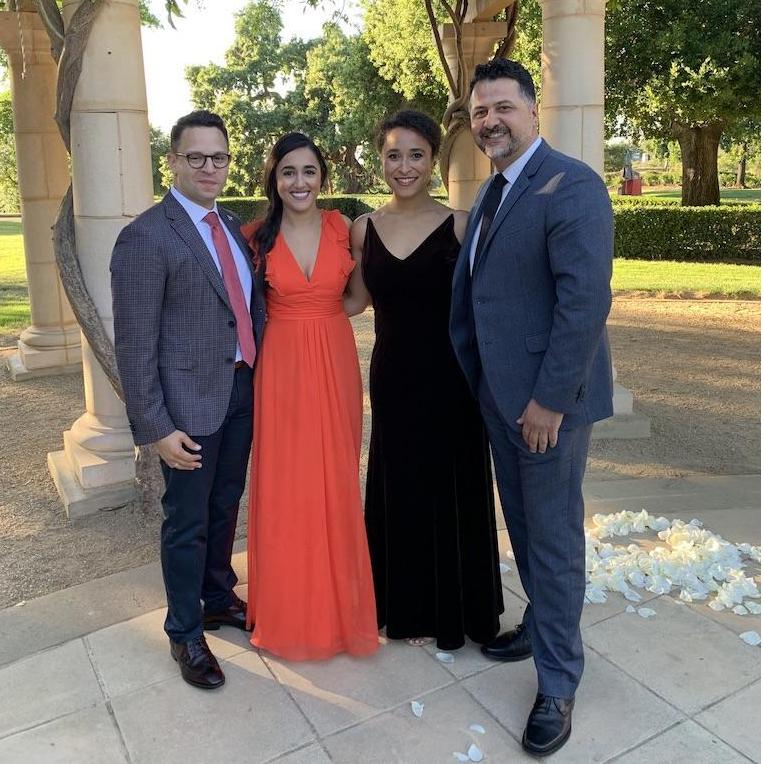Amelia and Mishkin's wedding with dear friends, Andre and Shayda Segovia