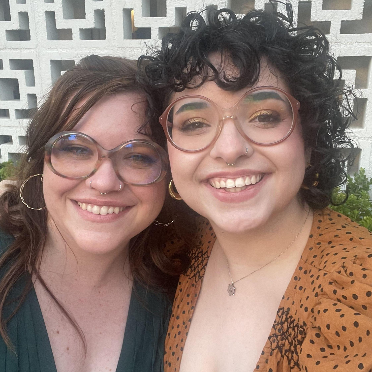 Selfie at Gina and Oscar's wedding
