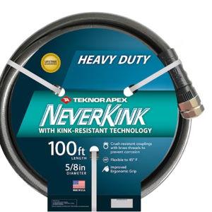 NeverKink Teknor Apex 5/8-in x 100-ft Heavy -Duty Kink Free Vinyl Gray Coiled Hose