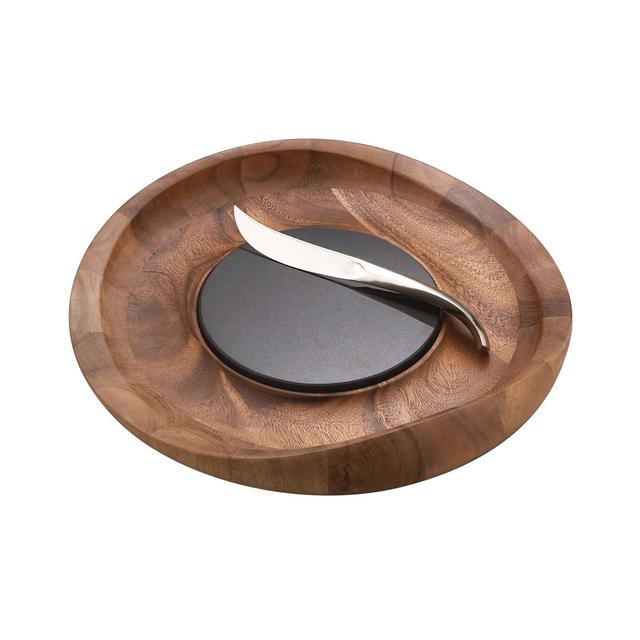 Nambe Butterfly Cheese Tray with Knife