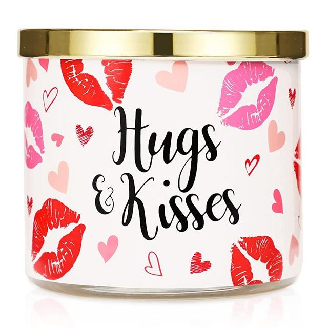 Valentine’s Day Candle, Rose Scented Candle, Large 3 Wicks, 14 oz