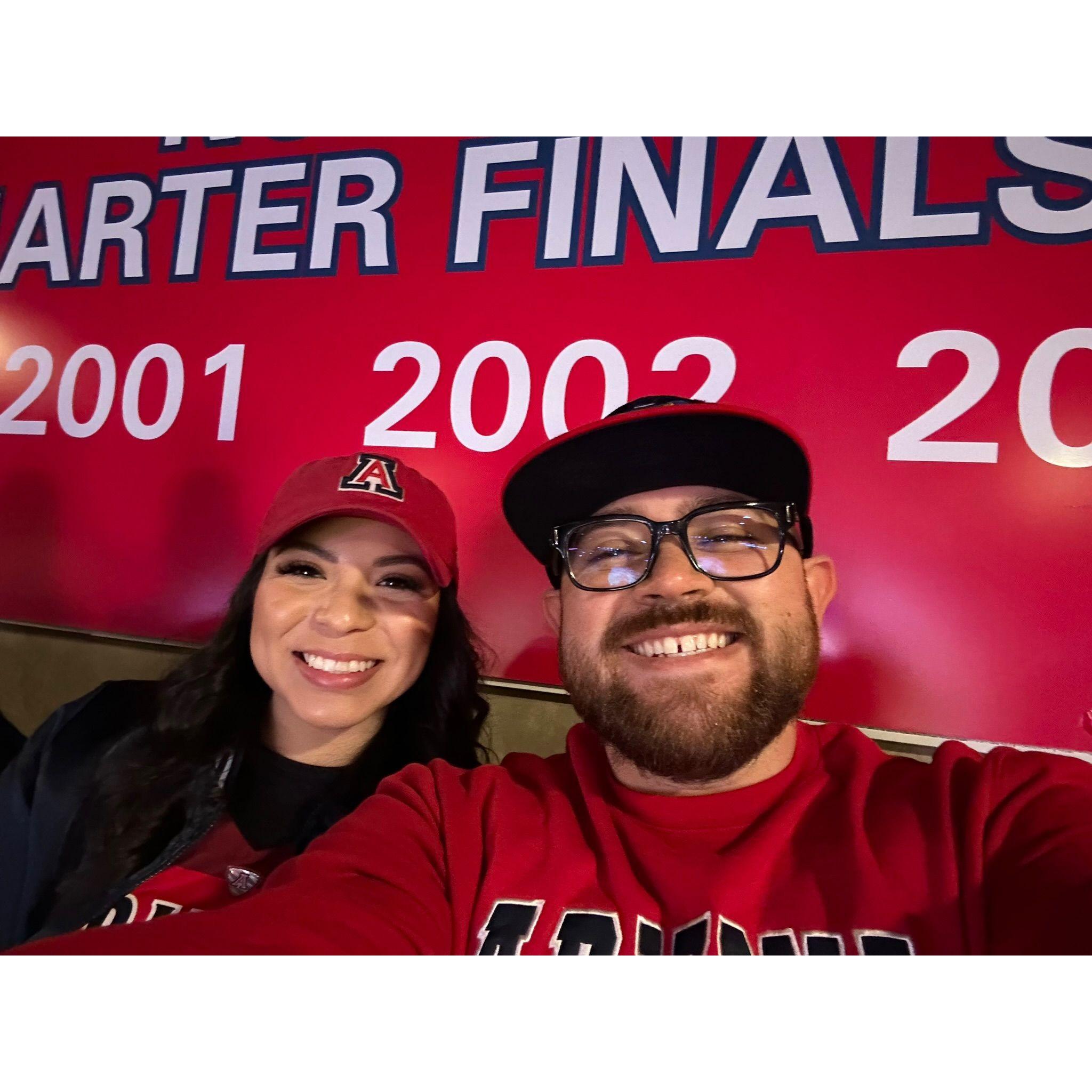 Last row! Bear Down!