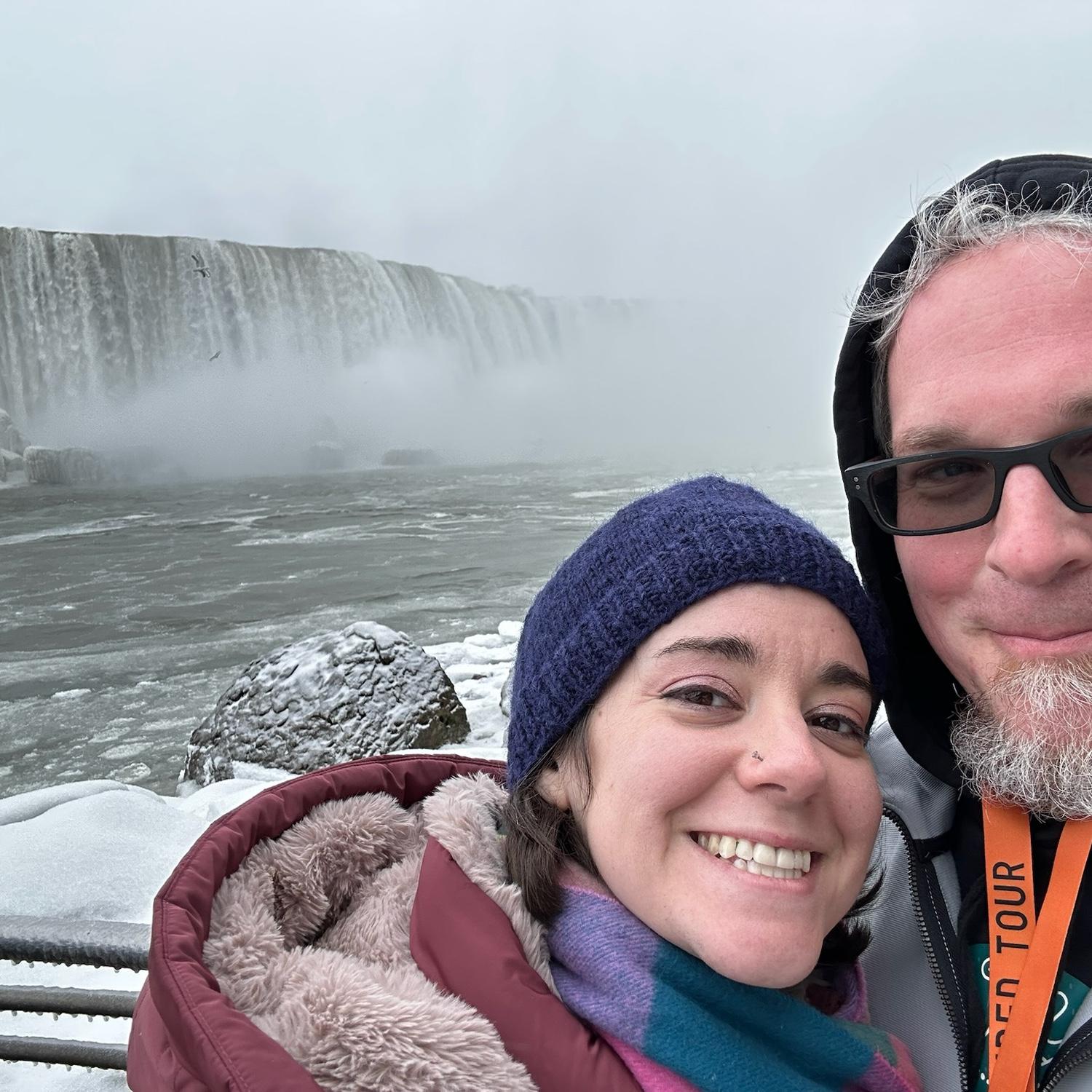 First international trip together. Niagara Falls in January was a choice.