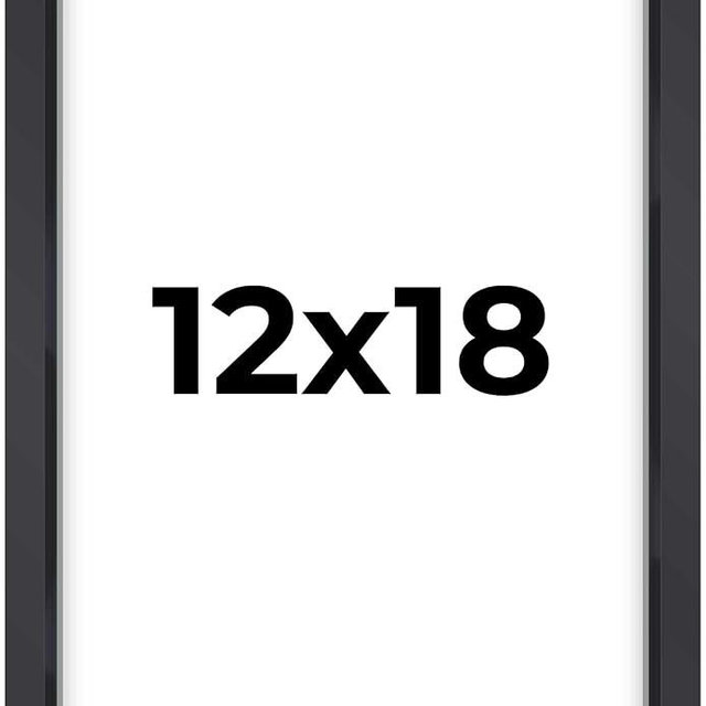 12x18 Shadow Box Frame Contemporary Black | 3/4" Depth of Usable Space| Interior Size 12x18 or 18x12 Inches| UV Resistant Acrylic, Acid-Free Backing, Wall Hangers | Made in USA