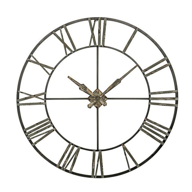 Oversized Galvanized Wall Clock