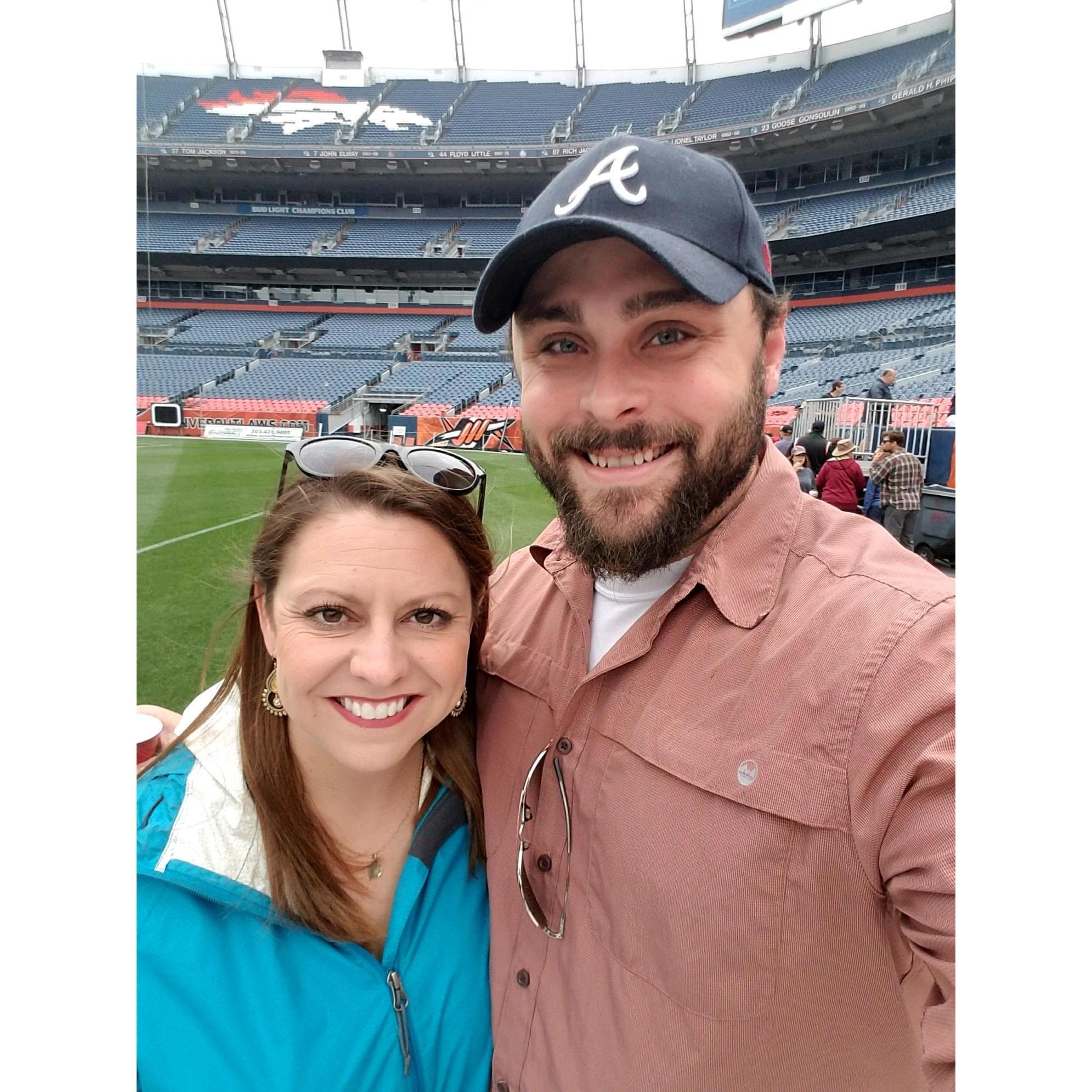 Bacon and Beer Festival at Mile High Stadium for Bruce's birthday (May 2018)