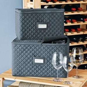 Quilted Stemware Storage Cases