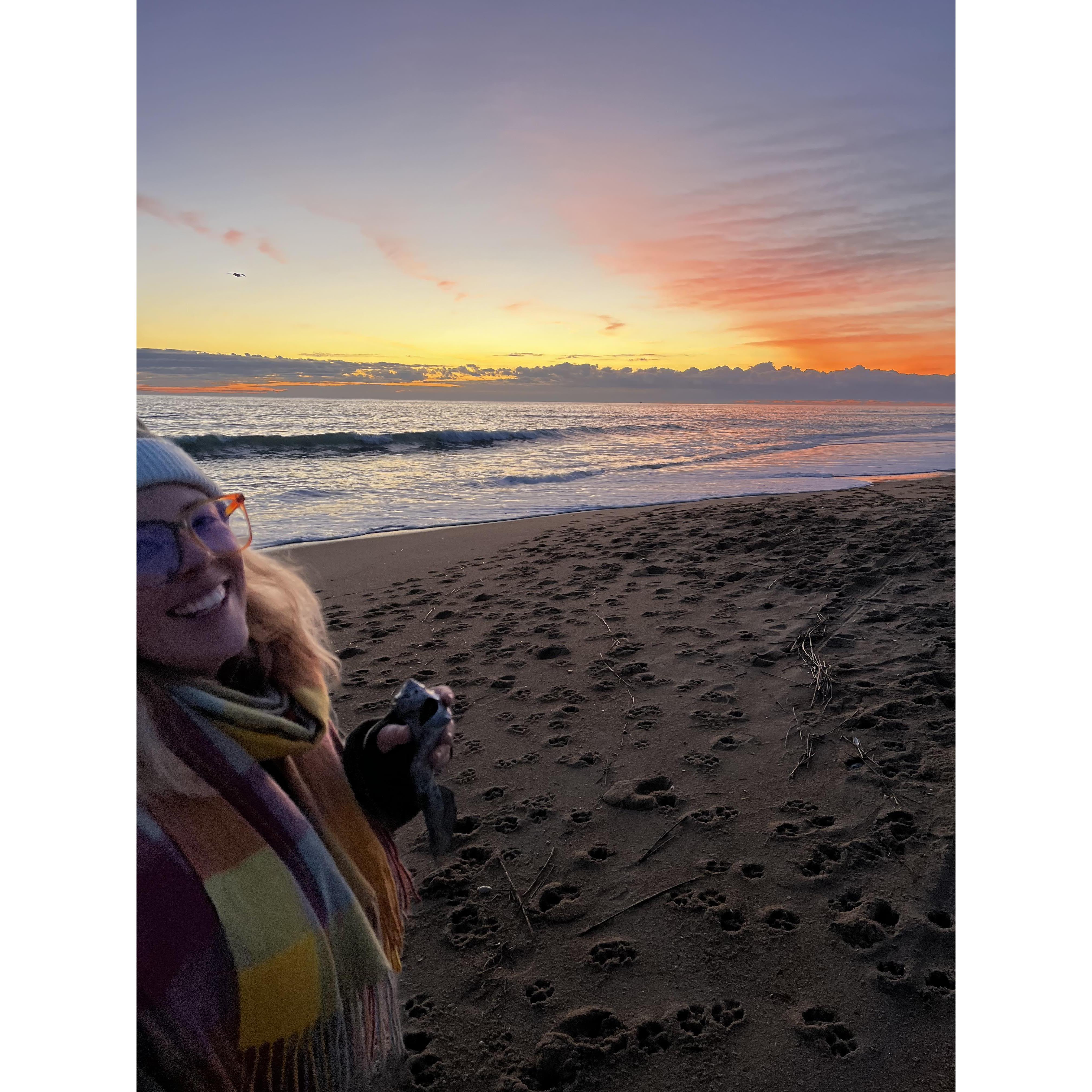 A candid Christmas sunrise photo Kyle took :)