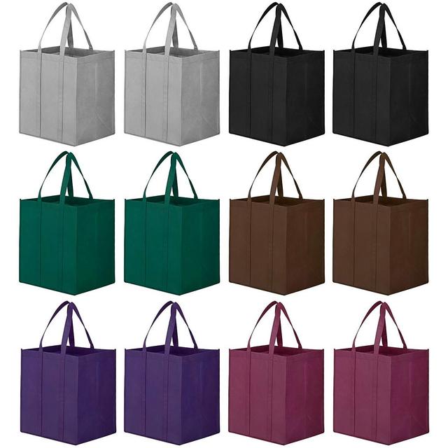 12pk Reusable Grocery Bags