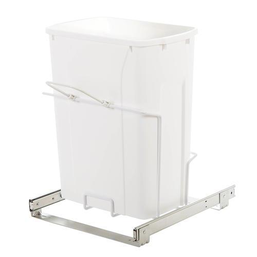 Knape & Vogt 15" Bottom-Mount Single Trash Can - 35 Quart