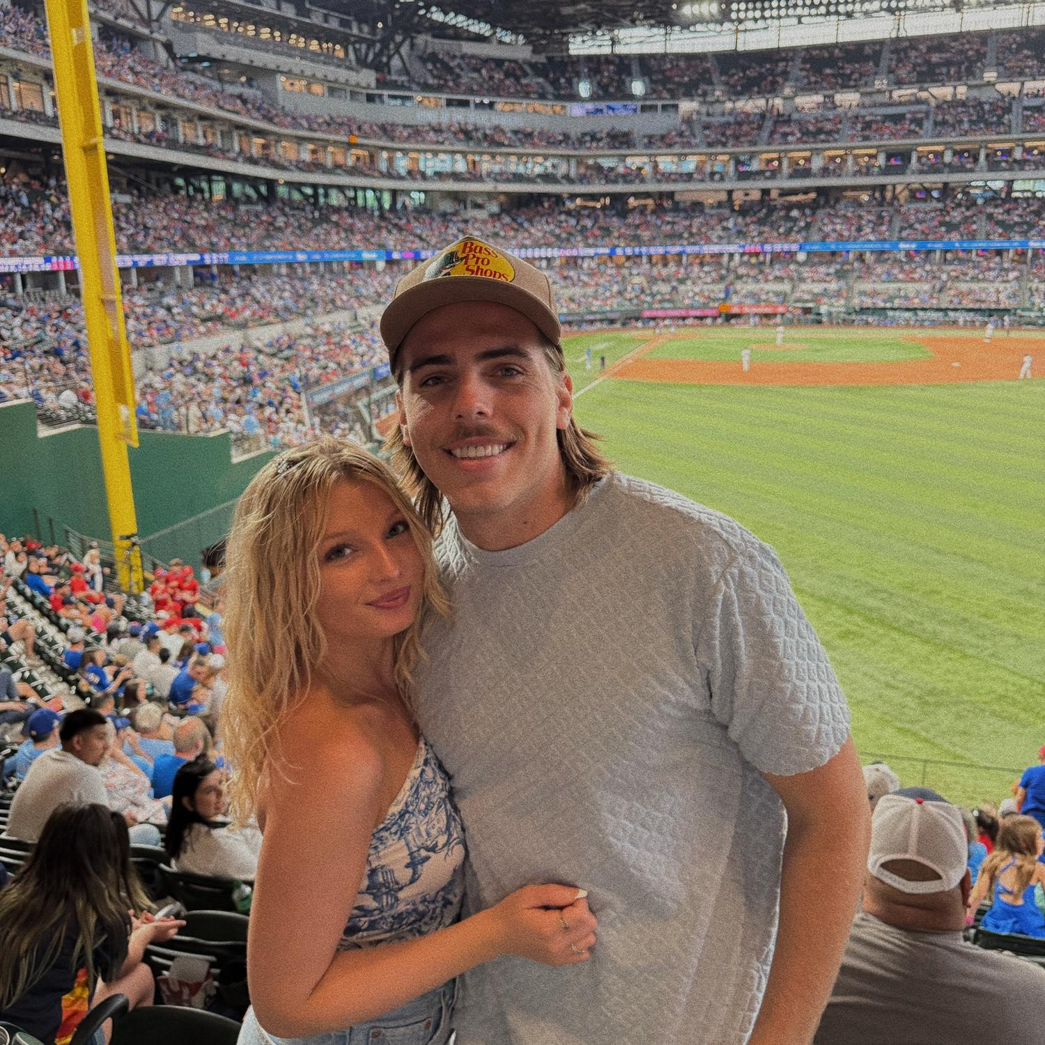 Rangers game in Dallas, Texas