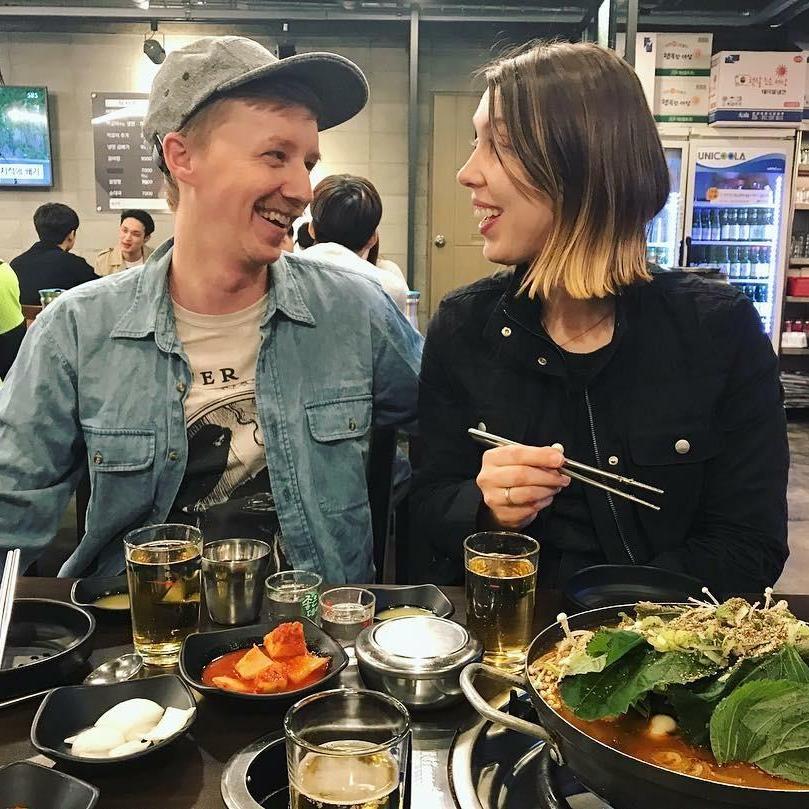 First meal in Korea, 2018