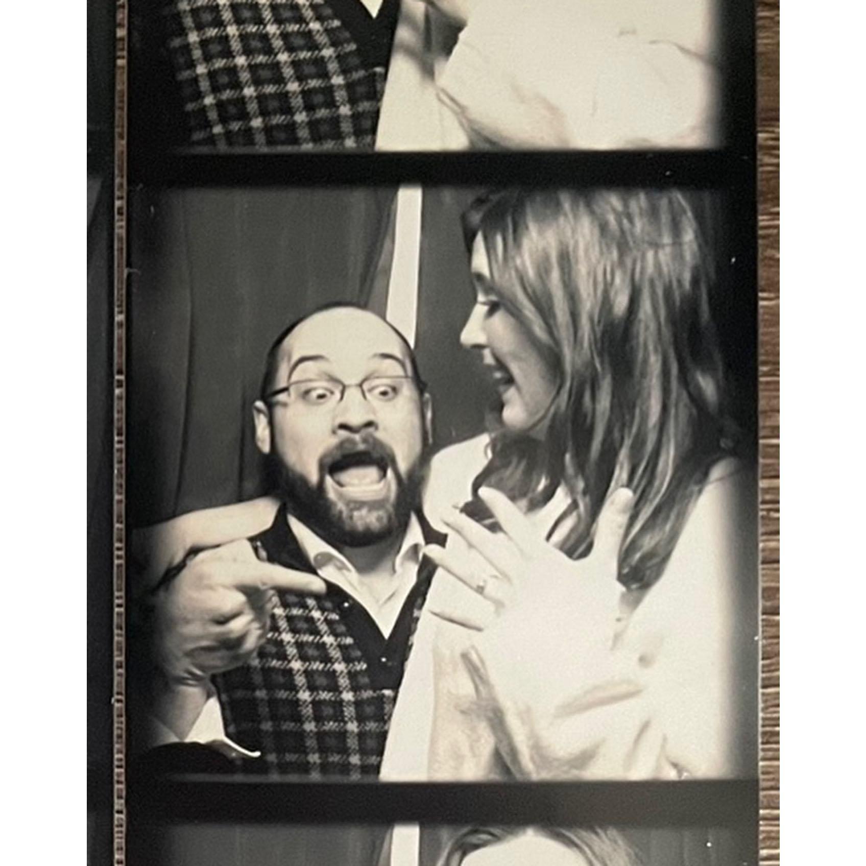 A photo strip from the night we got engaged!
