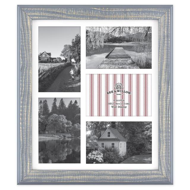 Bee & Willow™ Home 5-Photo Collage Matted Picture Frame in Blue