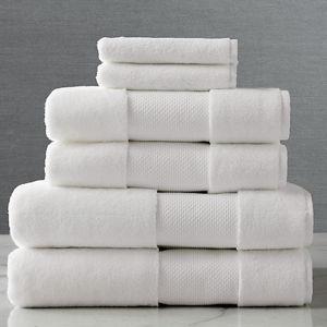 Frontgate Bath Towels | Six-Piece set in White