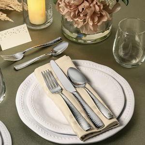 40-Piece Hammered Silverware Set, Service for 8