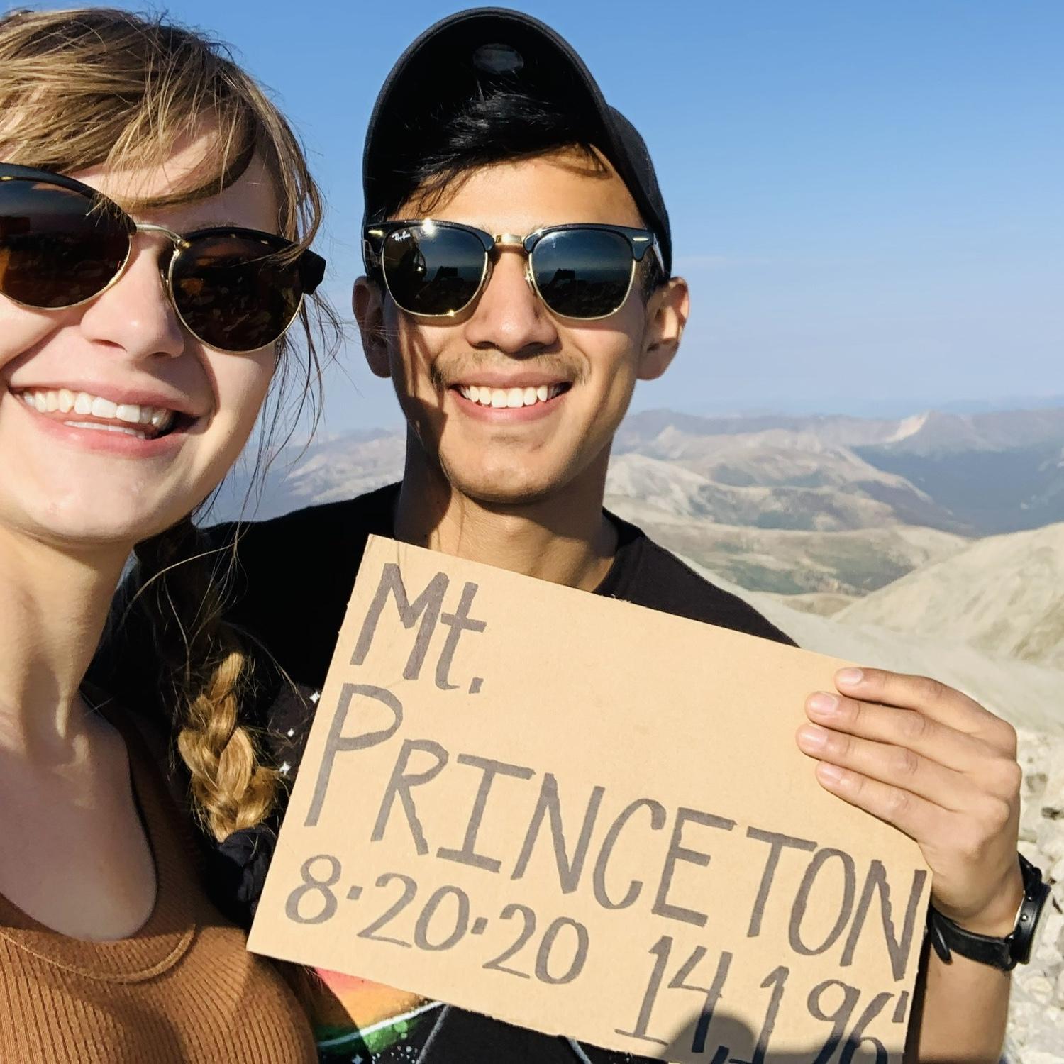 At the top of Mt. Princeton, August 2020