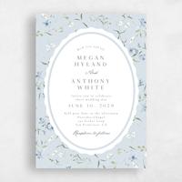 Blue Wedding Invitation - Vasara Classic