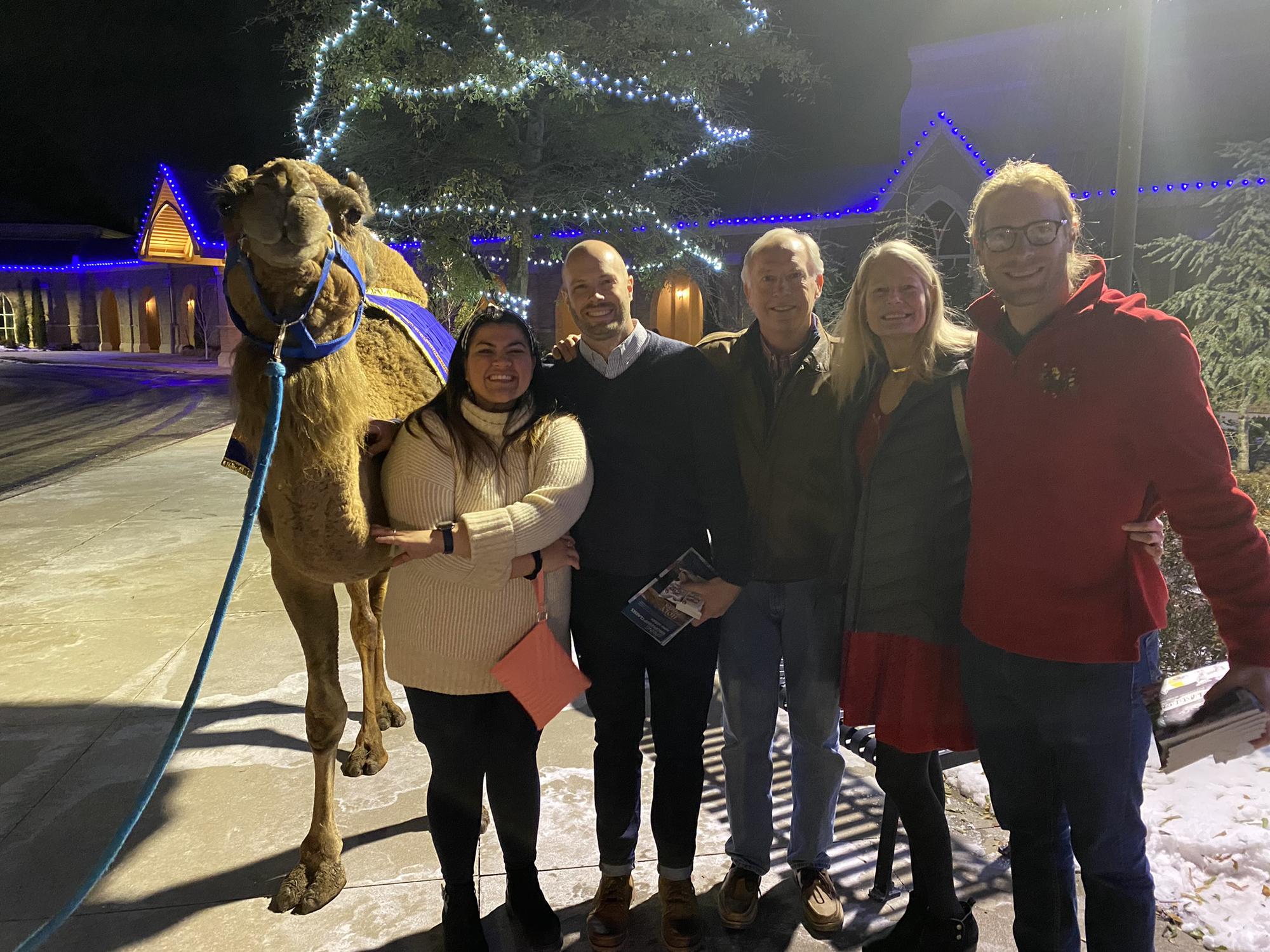 Real Camel at Asbury Church