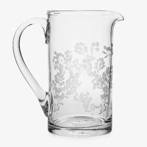 Simon Pearce Engraved Berry Ascutney Pitcher - Medium
