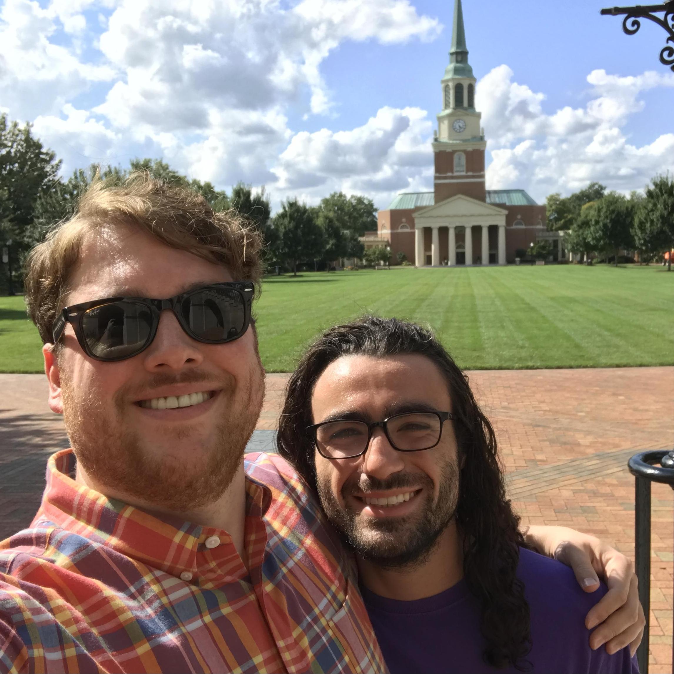 Anthony's first visit to Wake Forest!