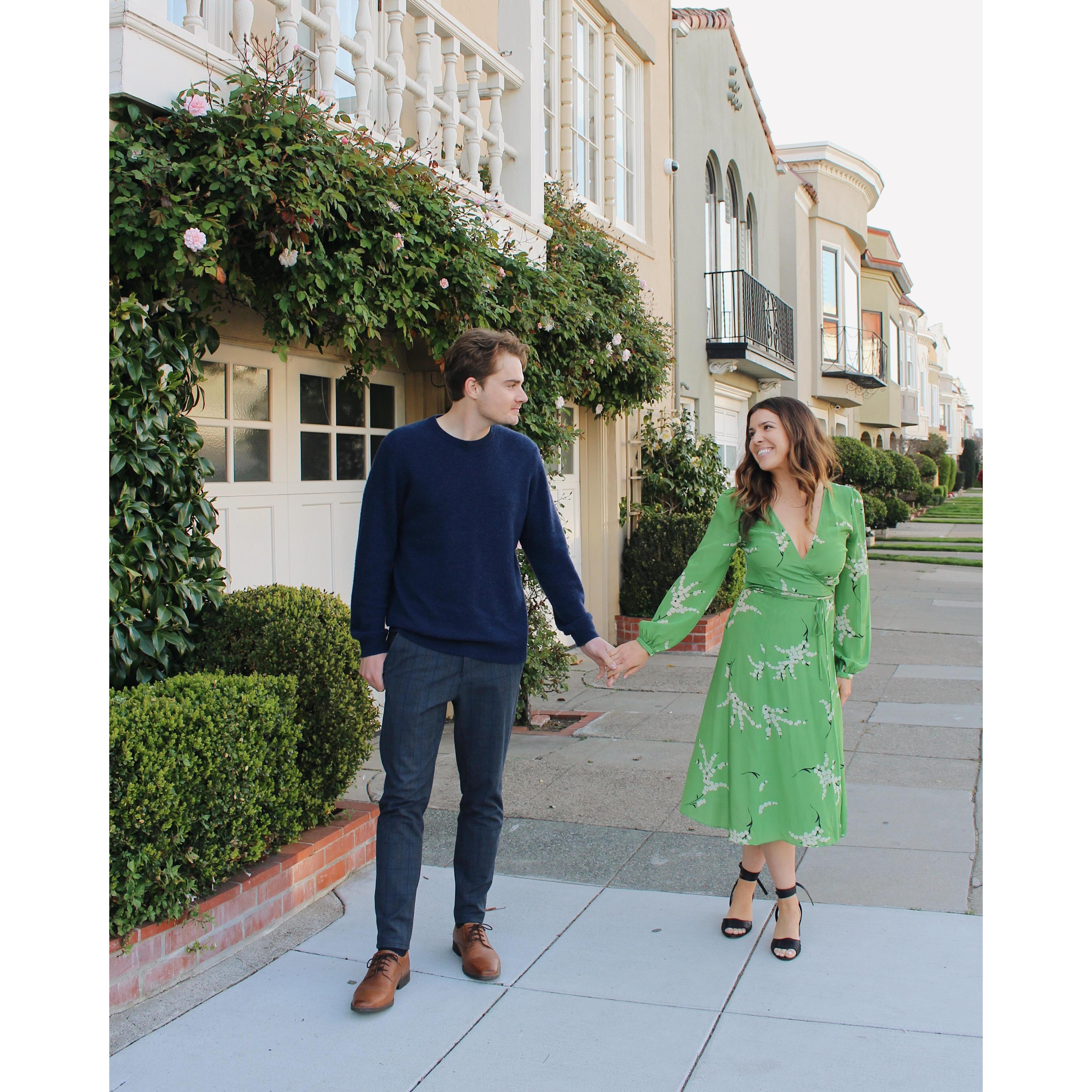 Our engagement photos (taken by Jen Rupey April 2nd, 2022)