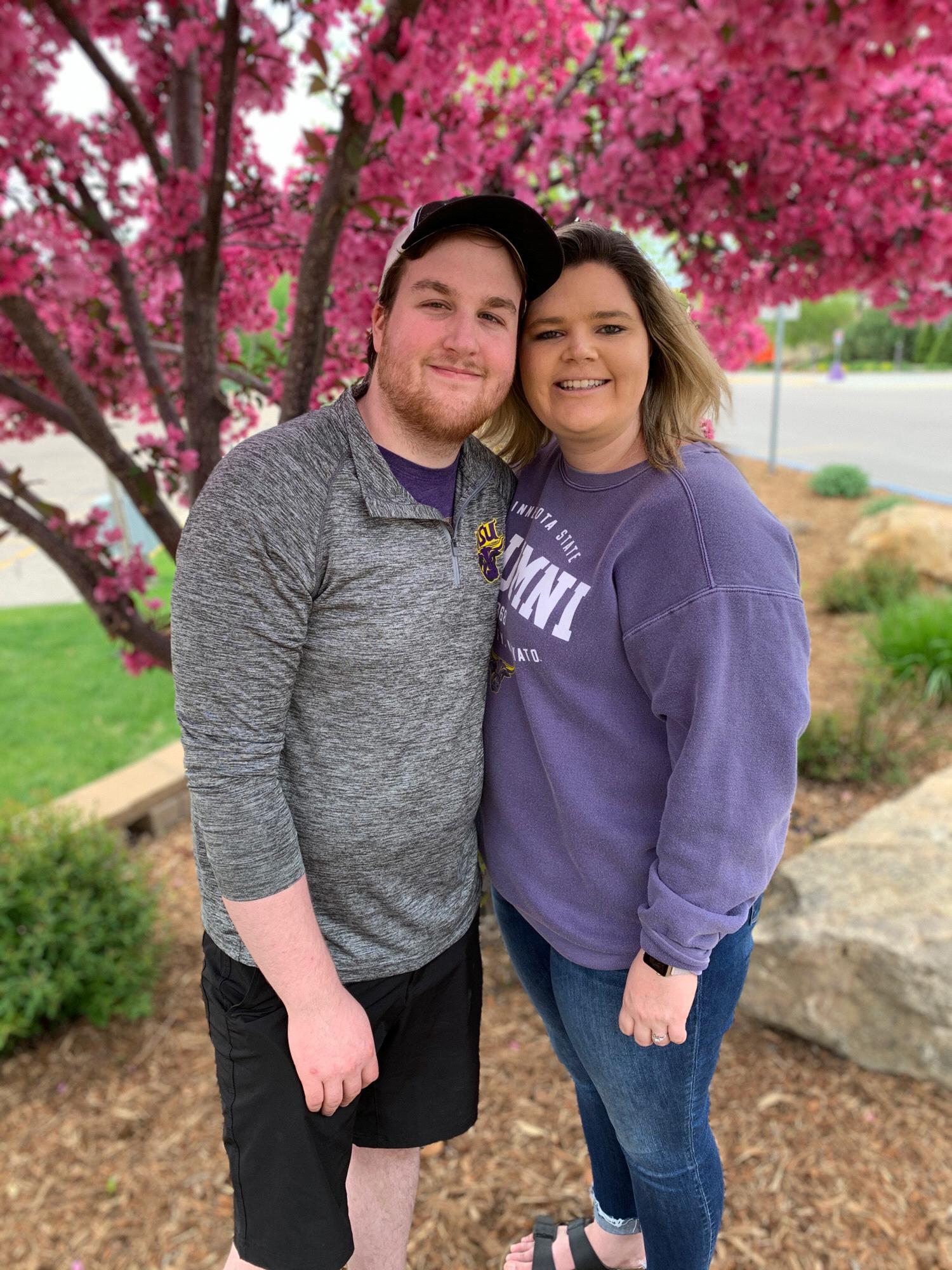 Mikayla and Jake at MSU Mankato - May 2020.