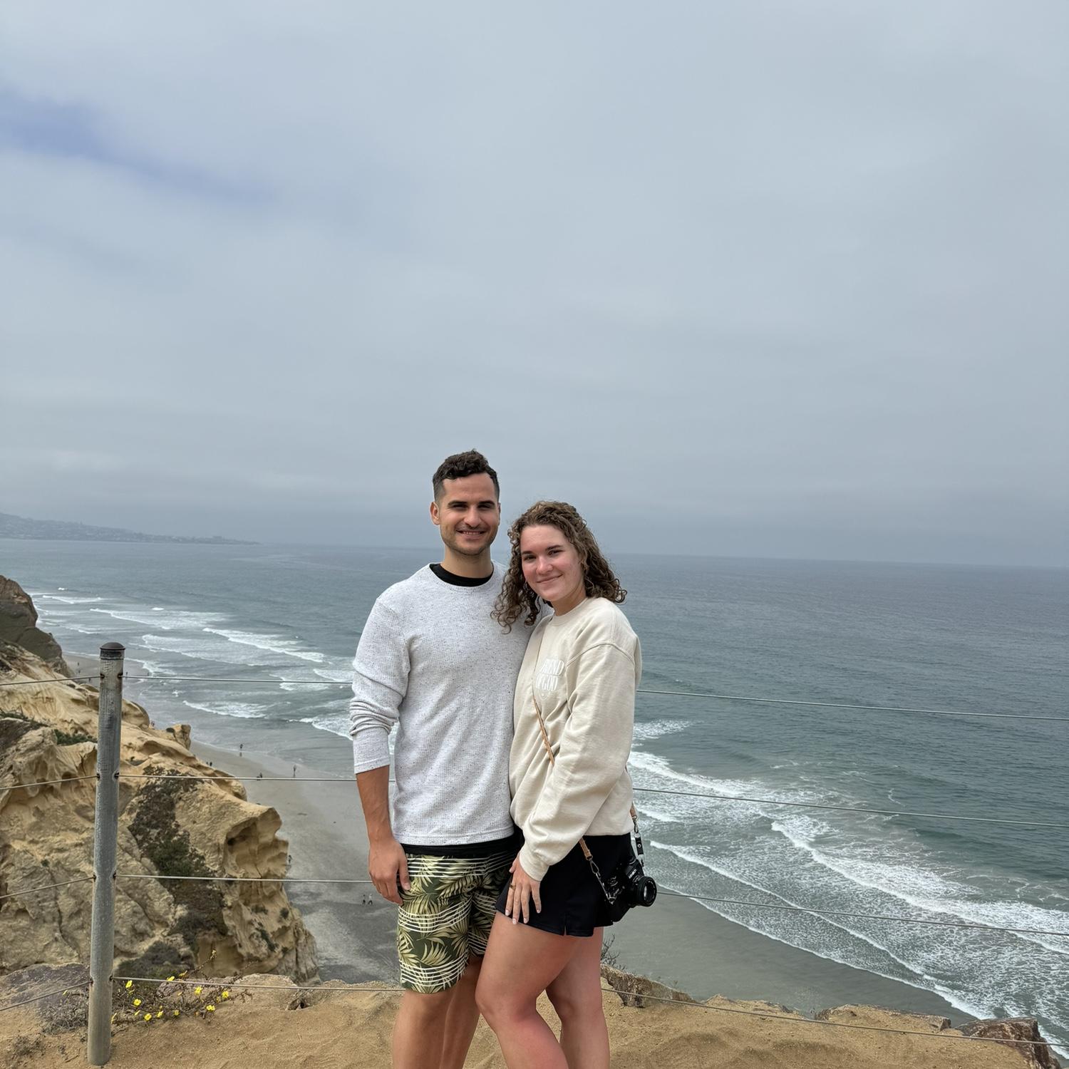 Torrey Pines! Still very sunburnt!