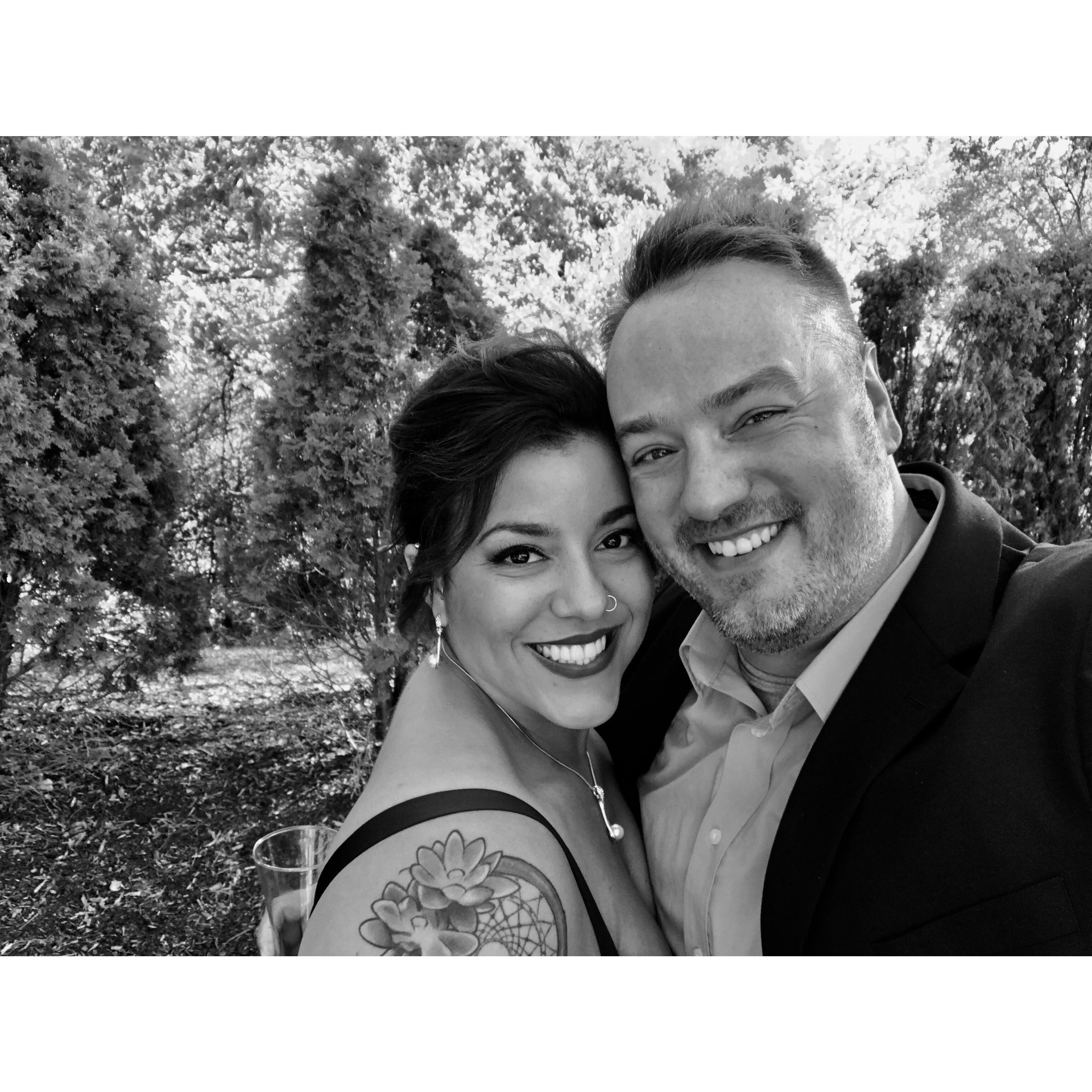 The day of Sarah and Evans Wedding