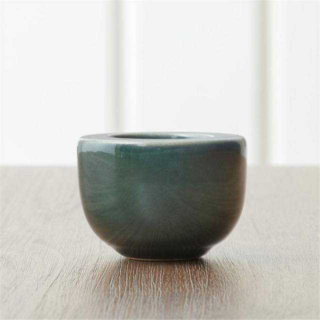 Array Dark Green Ceramic Tealight Holder
