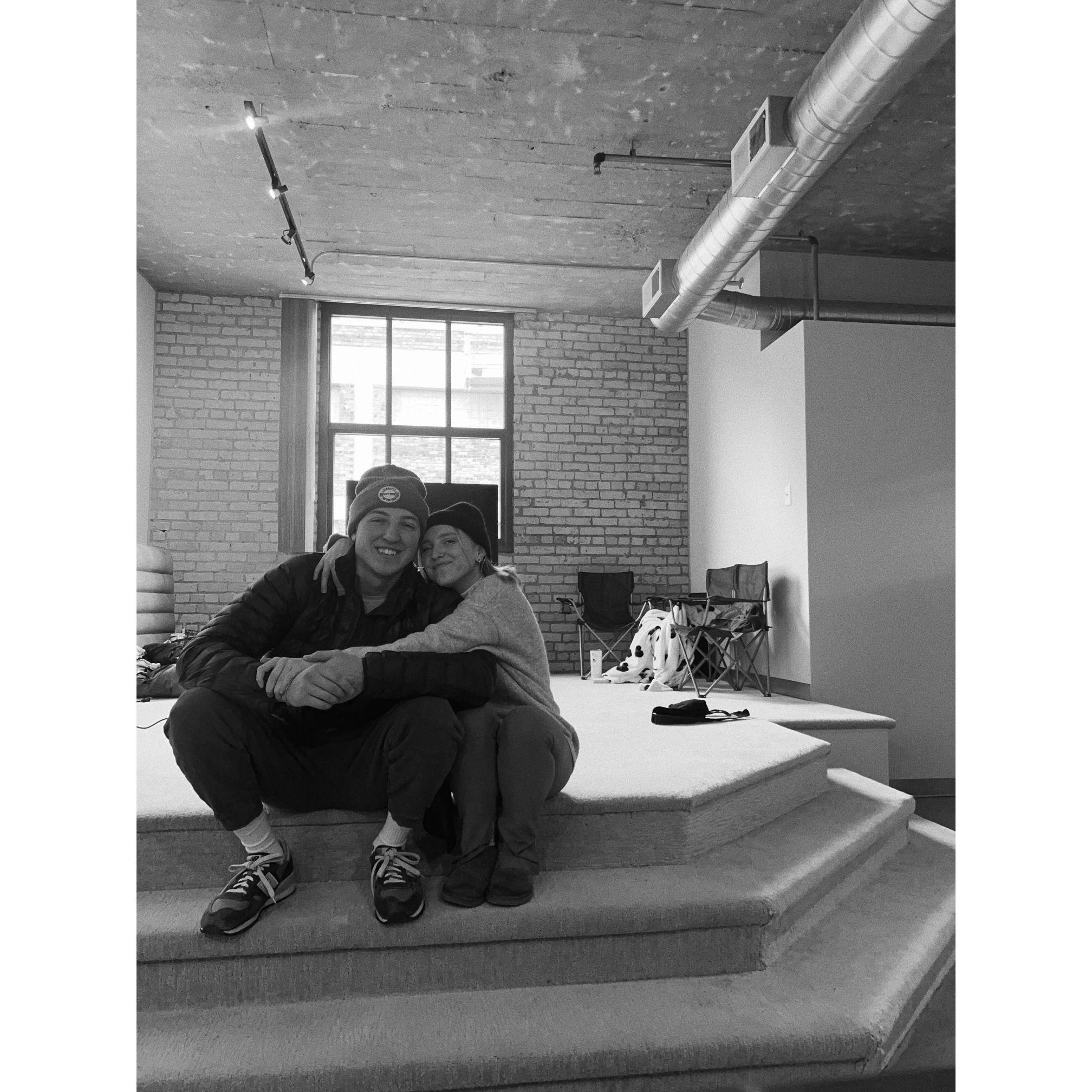 Our first place - just the 2 of us. In a new city - Minneapolis