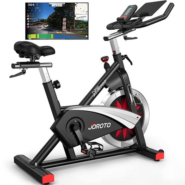 JOROTO X2 Stationary Exercise Bike | X2PRO Bluetooth Magnetic Belt Drive Indoor Cycling Bike, 300 Pounds Loads Fitness Cycle Bikes